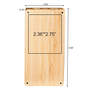 Marquette Solar Panel 8000mah Bamboo Power Bank