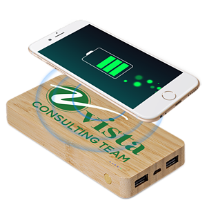 Hayes Street Bamboo Wireless Power Bank 10000