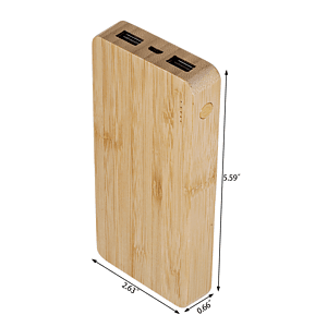 Hayes Street Bamboo Wireless Power Bank 10000