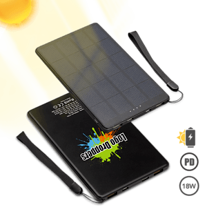 Naples Ultra Slim Solar 10,000mAh Power Bank