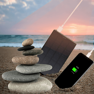 Naples Ultra Slim Solar 10,000mAh Power Bank