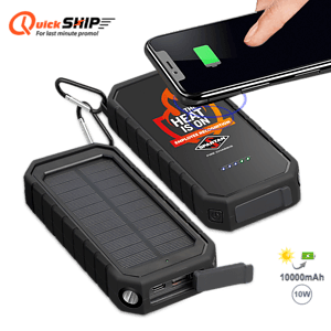 Aten IPX5 Wireless Solar Power Bank 10000