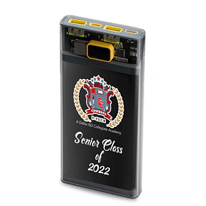 Nauvoo Transparent QuickCharge Power Bank