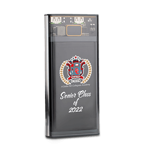 Nauvoo Transparent QuickCharge Power Bank