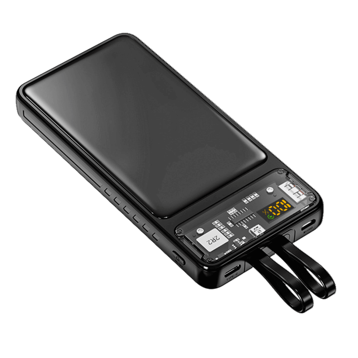 Galena Transparent Corded Power Bank 10000