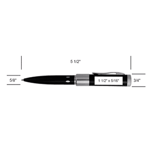 Matteson Office Mate Black USB Screw On Pen