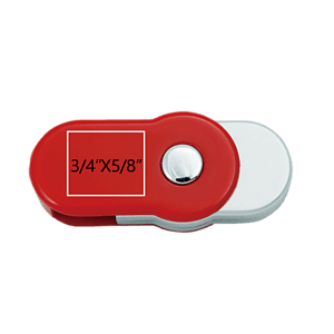 Winfield Rounded Red Swivel USB Flash Drive