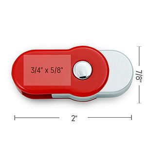 Winfield Rounded Red Swivel USB Flash Drive