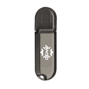 Glendale Black Translucent Oval USB
