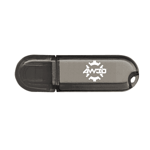 Glendale Black Translucent Oval USB