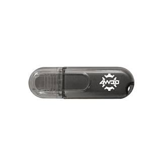 Glendale Black Translucent Oval USB