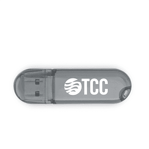 Glendale Transparent Black Oval USB - Simports