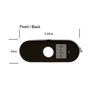 Mendota Rubber Oval USB - Black