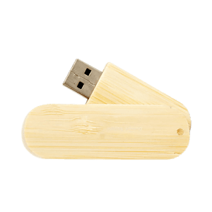 Hinsdale Eco-Friendly Bamboo Swivel USB