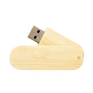 Hinsdale Eco-Friendly Bamboo Swivel USB