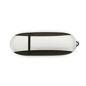 Lemont Brushed Aluminum Oval USB - Simports