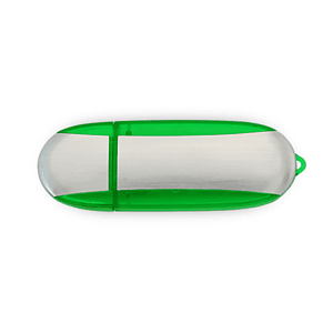 Lemont Brushed Aluminum Oval USB - Simports