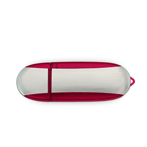 Lemont Brushed Aluminum Oval USB - Simports