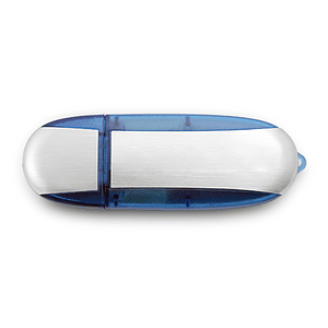 Lemont Brushed Aluminum Oval USB - Simports