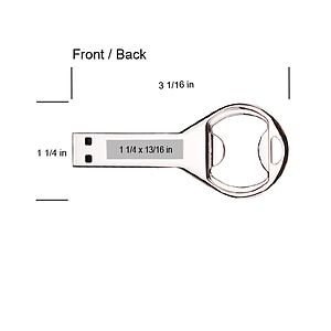 Colona Stainless Steel Bottle Opener USB Flash Drive