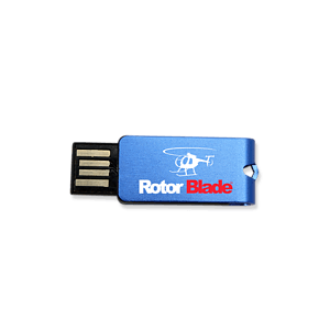 Waltham Mini USB Flash Drive w/ Metallic Swivel Cap