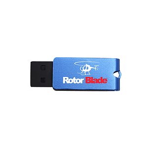 Waltham Mini USB Flash Drive w/ Metallic Swivel Cap