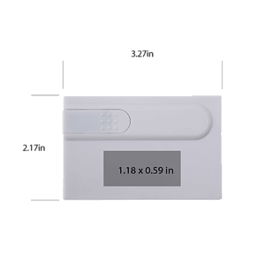 Naperville White/Off White Credit Card USB Flash Drive