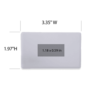 Sugar Grove White Credit Card USB Flash Drive