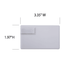 Sugar Grove White Credit Card USB Flash Drive