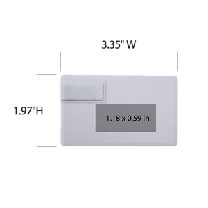 Sugar Grove White Credit Card USB Flash Drive