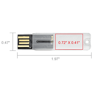 Big Rock Transparent USB Flash Drive