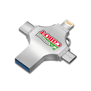 Cicero 3 Way Metal USB