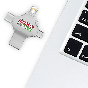Cicero 3 Way Metal USB