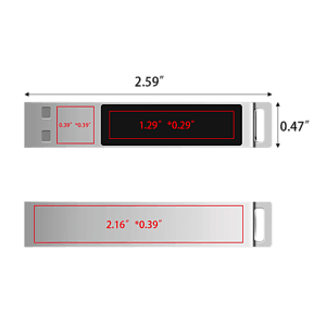 North Center Light-Up USB Flash Drive