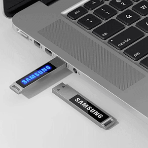 North Center Light-Up USB Flash Drive