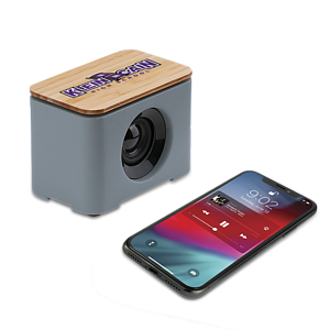 Tulare Eco-Friendly Cement & Bamboo Speaker and Wireless Charger