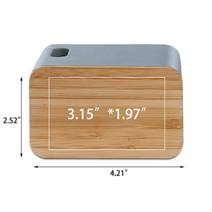 Tulare Eco-Friendly Cement & Bamboo Speaker and Wireless Charger