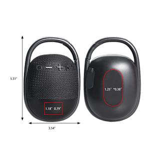 Mindiss Clip Waterproof Bluetooth Speaker