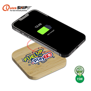 Paso 15W Bamboo Eco-Friendly Wireless Charger
