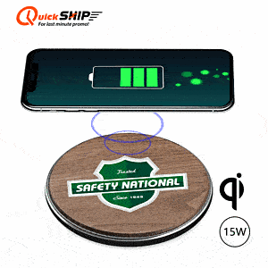 Chayes Walnut 15W Qi Wireless Charger