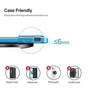 Walnut Street Light-up 15W Qi Wireless Charger