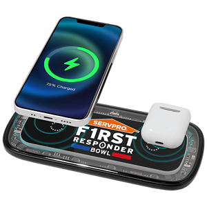 Roselle 2-in-1 Wireless Charger with Blue LED Ring