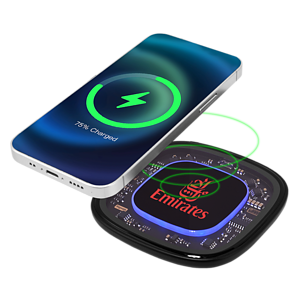 Springfield Clear Charger with Blue Halo LED Ring