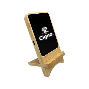 Aurora  Light-up Bamboo Wireless Charger Stand