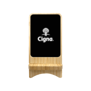Aurora  Light-up Bamboo Wireless Charger Stand