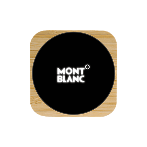 Naperville Light-up Bamboo Wireless Charger Square 15W