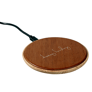 Hebron Walnut Eco-Friendly Wireless Charger