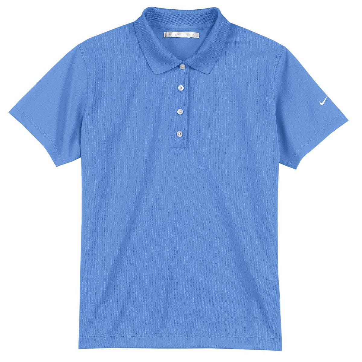 トップス NIKE border design polo shirt size M NIKE Blue Men's Border Logo Embroidery Polo Shirt Short