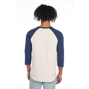 Jerzees Unisex Premium Blend Combed Ring Spun 3/4-Sleeve Raglan 560R