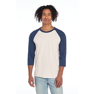 Jerzees Unisex Premium Blend Combed Ring Spun 3/4-Sleeve Raglan 560R